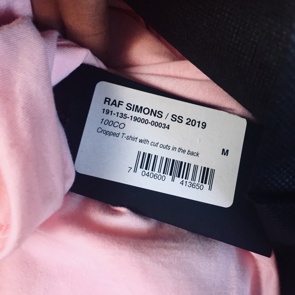 NWT Cropped Raf Simons T-Shirt - Picture 6 of 6